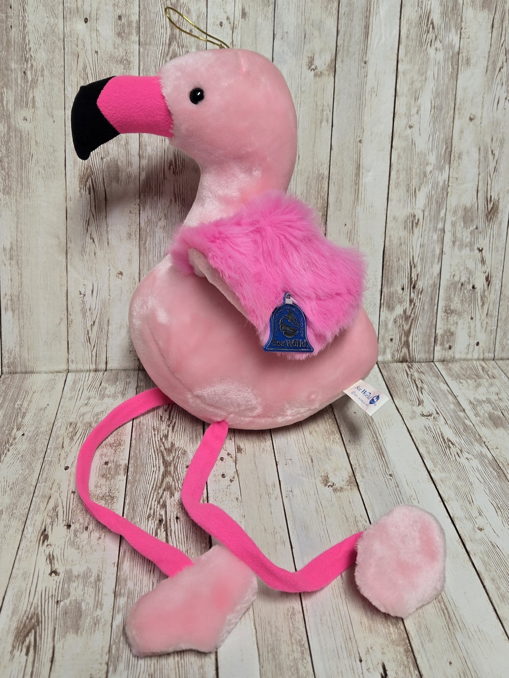 SeaWorld Pink Flamingo Plush NWT Stuffed Animal Souvenir Toy